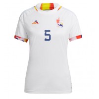 Camisa de time de futebol Bélgica Jan Vertonghen #5 Replicas 2º Equipamento Feminina Mundo 2022 Manga Curta